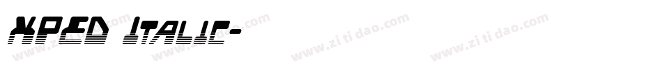 XPED Italic字体转换